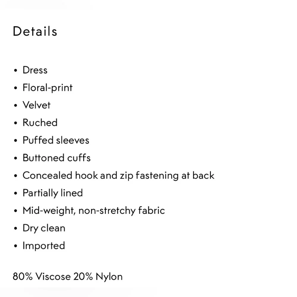 Farm Rio mini dress made from plush velvet printed with array of colorful blooms - Picture 6 of 12